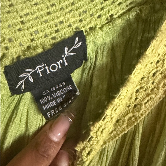 Vintage Green and Purple Maxi Dress, Free size - Picture 11 of 11